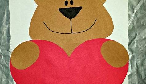 Valentine Heart Bear Craft 's Day For Kids Non Toy Gifts