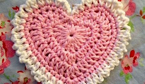 Valentine Heart Coaster Crochet Pattern Un Deniably Domestic Happy Day To You