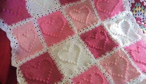 Valentine Heart Throw Blanket Crochet Blanket Free Patterns In 2020 Moogly