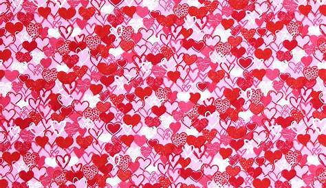 Valentine Hearts Cotton Fabric