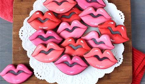 Valentine Lip Sugar Cookies