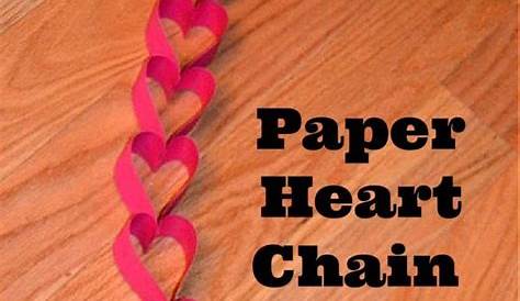 Valentine Paper Chain Craft Creative Ideas Diy Heart