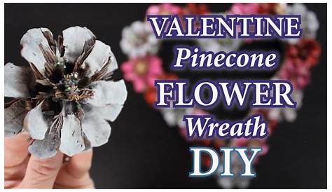 Valentine Pinecone Craft Unique Wreath Related Items Etsy Day Wreaths