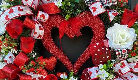 Valentine Wreath Decorations Diy Day Day