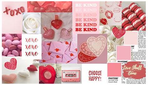 valentines red and pink aesthetic iphone collage Aesthetic iphone