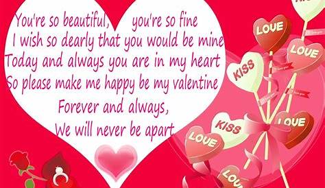 Valentines Day Card For Boyfriend Message