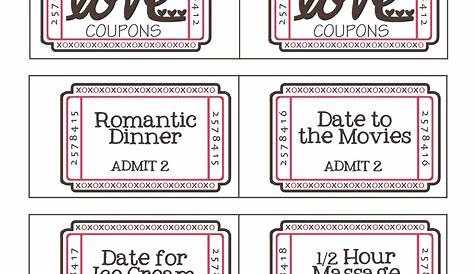 Valentines Day Diy Coupon Book Free Printable For Boyfriend