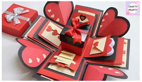 Valentines Day Diy Exploding Box Explosion For Valentine's Greeting Etsy