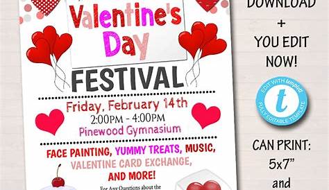 Valentines Day Event Description Valentine Poster Template