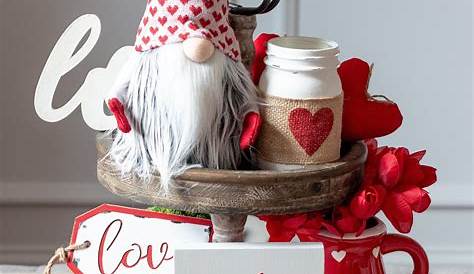Valentines Day Gnome Decor Wooden Etsy