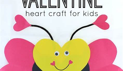 Heart Bee ~ Cute Valentine Craft for Kids | Valentine crafts for kids