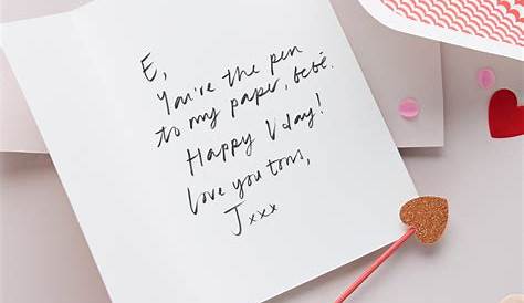 Valentines Day Ideas To Write In A Card