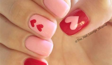 Valentines Day Nails Pink And Red Beautiful Valentine's Nail Art Designs