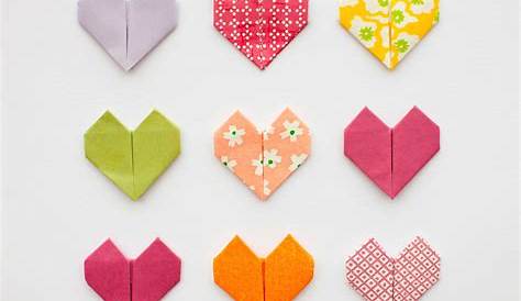 DIY Origami Hearts for Valentines Day Paperlust