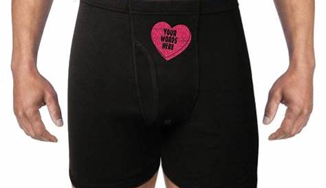 Valentine's Day Red Heart Men's Underwear Boxer Briefs Comfortable