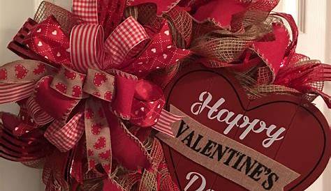 Valentine’s Wreath for Front Door, Valentine Heart For Door, Valentine