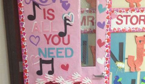 Valentines Decorating Child's Door Day Classroom Decoration “we Are A Bunch Of