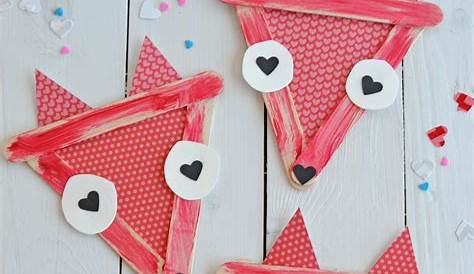 Valentines Popsicle Stick Crafts Valentine Frames Cute Day Craft For Kids To