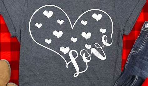 Hearts SVG Valentines Day tshirt design Etsy