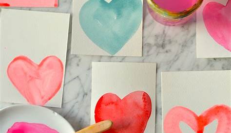 Valentines Watercolor Craft 12 Valentine's Day For Kids