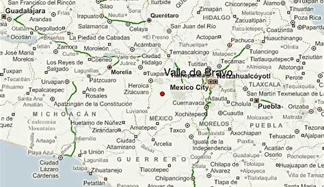 Valle de Bravo Map Mexico Latitude & Longitude: Free Maps