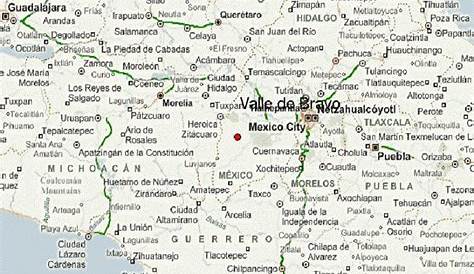 Mapa de Valle de Bravo - Tamaño completo