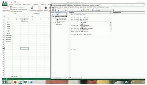 Exemple de programme dans Excel VBA qui crée un tableau de moyenne mobile