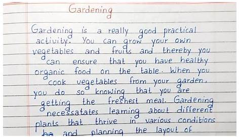 Vegetable Gardening Essay