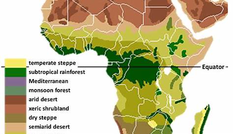 Vegetation map of Africa Stock Photo - Alamy