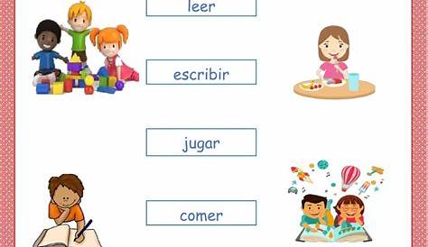 El verbo - Ficha interactiva | Enseñanza de las letras, Tecnicas de