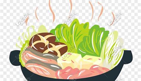 Cooking pot on stove with vegetables Royalty Free Vector