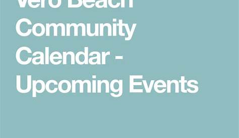 Vero Beach Event Calendar