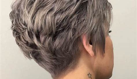 Very Short Pixie Haircuts Front And Back View Round Face Pinterest