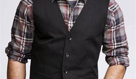 Vest Business Casual 3xl Suit Men Mens Slim Design Grid Men