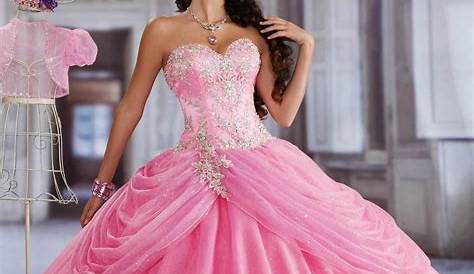 40 Vestidos de 15 años largos y cortos en color rosa - Vestidos Glam