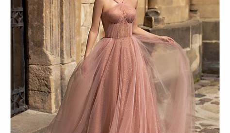 Vestido largo ceremonia rosa palo - Maistendencia Online