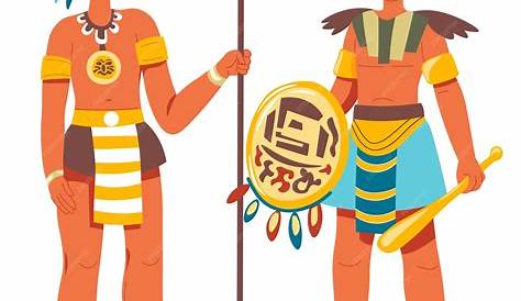 Mayan Traditional Cartoon Set Vector Illustration 2273670 Vector Art at