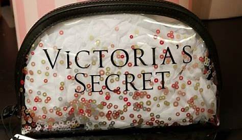 Victoria’s Secret make up bag in 2021 | Black makeup bag, Zip cosmetic