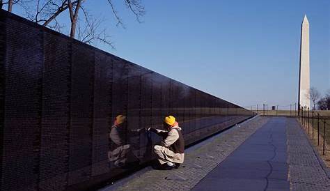 Vietnam Veterans Memorial Wall Designed Photograph by Everett - Fine