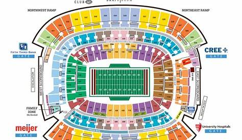 Paul Brown Stadium Seat Map Maping Resources