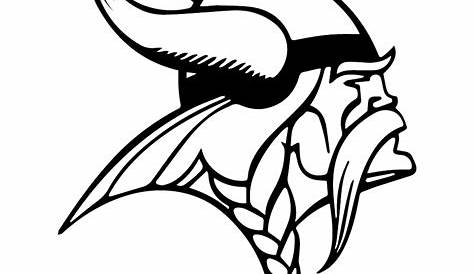 Clipart Viking Man In Black And White - Royalty Free Vector