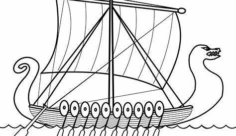 Plans Viking Longboat Template Printables - Viking Longboat Drawing
