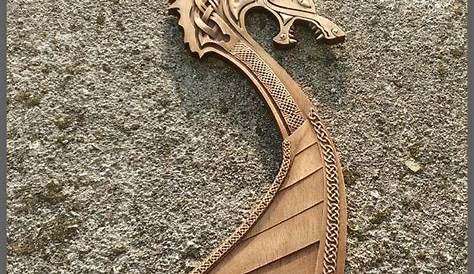 Viking Ship Dragon Head Template