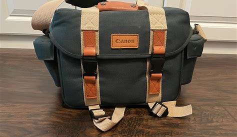 Vintage Canon Camera Bag Canvas DSLR For 100D 200D 1100D