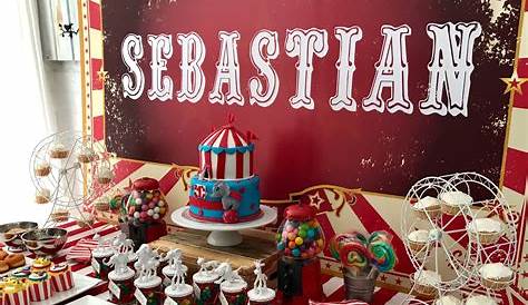 Vintage Carnival Birthday Party Circus Ideas Photo 1 Of 10