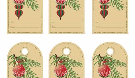 10 Best Free Vintage Printable Christmas Tags PDF for Free at Printablee
