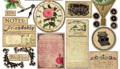 #vintage #scrapbook #ideas #free #printables #paper #