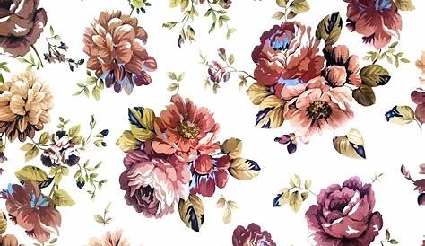 Vintage Floral Background Png Download Flower Clipart