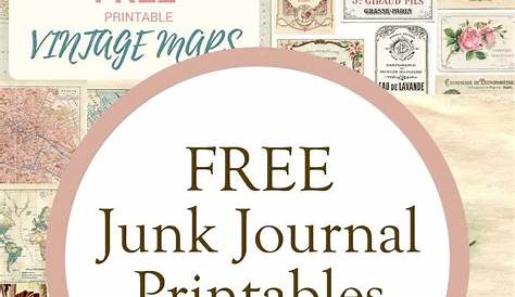 Printable Journal Vintage Journal Pages Digital Journal | Etsy