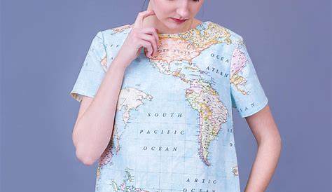 'Grunge Vintage Old World Map' A-Line Dress by NaturePrints | Fashion